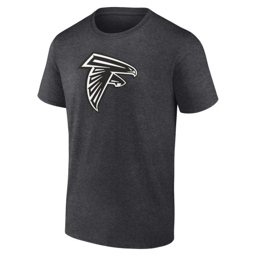 Atlanta Falcons Personalized Name & Number Monochrome T-Shirt – Charcoal - Image 2