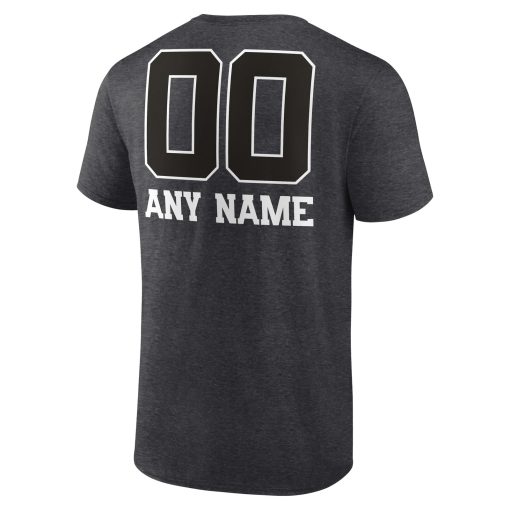 Baltimore Ravens Personalized Name & Number Monochrome T-Shirt – Charcoal - Image 3