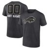 Buffalo Bills Personalized Name & Number Monochrome T-Shirt – Charcoal