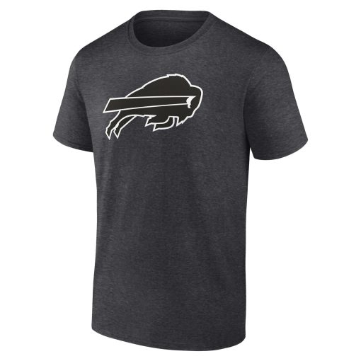 Buffalo Bills Personalized Name & Number Monochrome T-Shirt – Charcoal - Image 2
