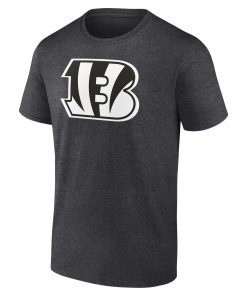 Alternative view of Cincinnati Bengals Personalized Name & Number Monochrome T-Shirt – Charcoal