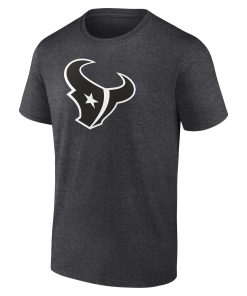Alternative view of Houston Texans Personalized Name & Number Monochrome T-Shirt – Charcoal