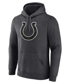 Alternative view of Indianapolis Colts Personalized Name & Number Monochrome Pullover Hoodie – Charcoal