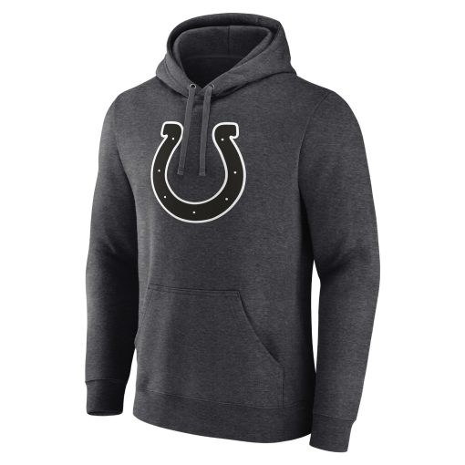 Indianapolis Colts Personalized Name & Number Monochrome Pullover Hoodie – Charcoal - Image 2