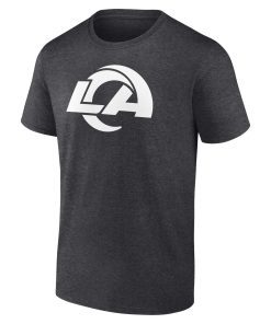 Alternative view of Los Angeles Rams Personalized Name & Number Monochrome T-Shirt – Charcoal