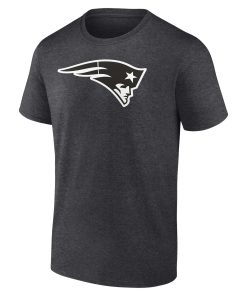 Alternative view of New England Patriots Personalized Name & Number Monochrome T-Shirt – Charcoal