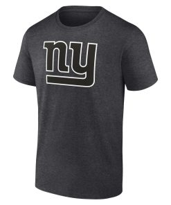 Alternative view of New York Giants Personalized Name & Number Monochrome T-Shirt – Charcoal