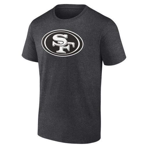 San Francisco 49ers Personalized Name & Number Monochrome T-Shirt – Charcoal - Image 2