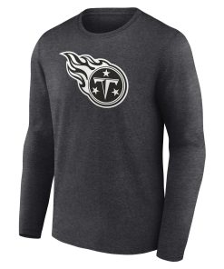 Alternative view of Tennessee Titans Personalized Name & Number Monochrome Long Sleeve T-Shirt – Charcoal