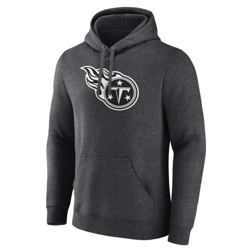 Tennessee Titans Personalized Name & Number Monochrome Pullover Hoodie – Charcoal - Image 2
