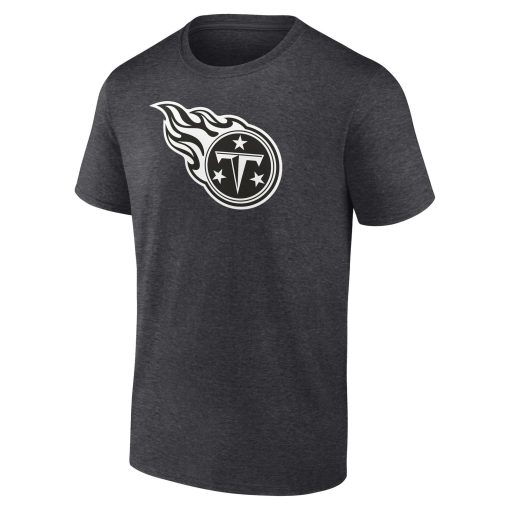 Tennessee Titans Personalized Name & Number Monochrome T-Shirt – Charcoal - Image 2