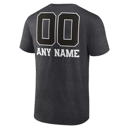Tennessee Titans Personalized Name & Number Monochrome T-Shirt – Charcoal - Image 3