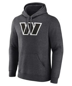 Alternative view of Washington Commanders Personalized Name & Number Monochrome Pullover Hoodie – Charcoal