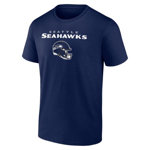 Seattle Seahawks Personalized Name & Number Team Wordmark T-Shirt – College Navy - Image 2