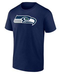 Alternative view of Seattle Seahawks Team Authentic Personalized Name & Number T-Shirt – College Navy