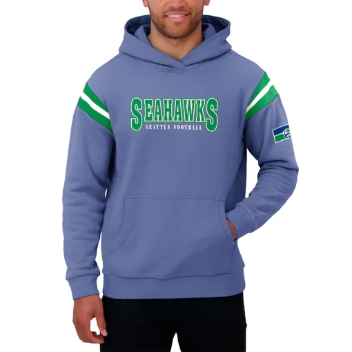 Seattle Seahawks Darius Rucker Collection by Fanatics NFL Football Pullover Hoodie – Royal - Image 4