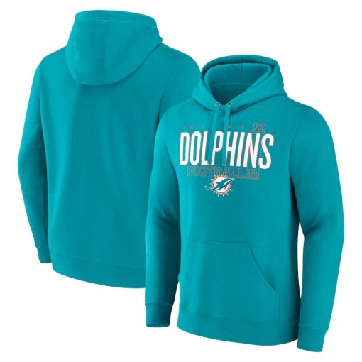 Miami Dolphins Fanatics Pylon Outline Pullover Hoodie – Aqua