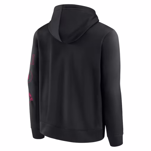 Arizona Cardinals Fanatics Blackout Pullover Hoodie – Black - Image 3
