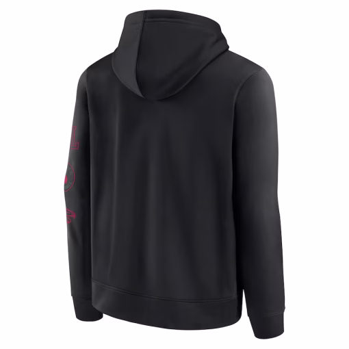 Atlanta Falcons Fanatics Blackout Pullover Hoodie – Black - Image 3