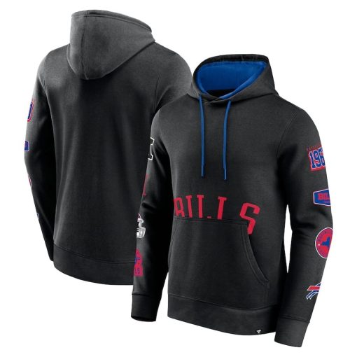 Buffalo Bills Fanatics Wild Winner Pullover Hoodie – Black