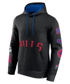 Alternative view of Buffalo Bills Fanatics Wild Winner Pullover Hoodie – Black