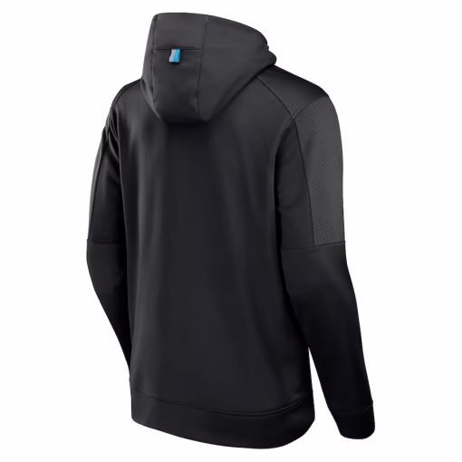 Carolina Panthers Fanatics Defender Full-Zip Hoodie – Black - Image 3