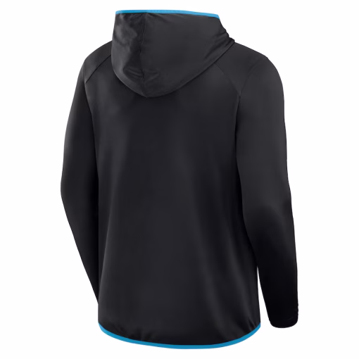 Carolina Panthers Fanatics Transitional Defender Hoodie Long Sleeve T-Shirt – Black - Image 3