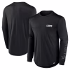 Detroit Lions Fanatics Blackout Long Sleeve T-Shirt – Black