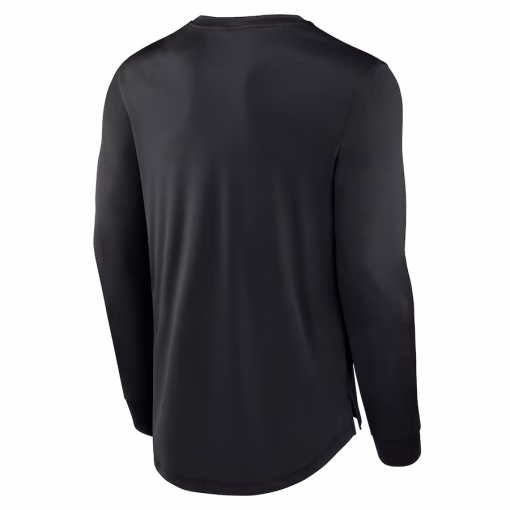 Detroit Lions Fanatics Blackout Long Sleeve T-Shirt – Black - Image 3