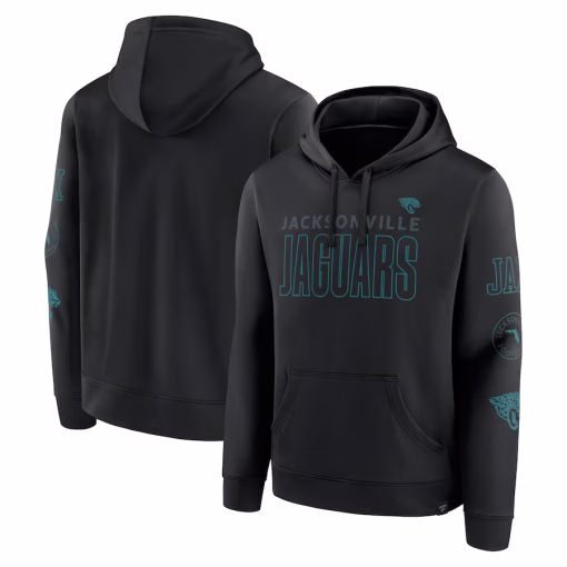 Jacksonville Jaguars Fanatics Blackout Pullover Hoodie – Black