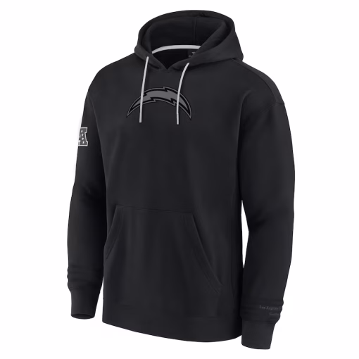 Los Angeles Chargers Fanatics Elements Pace Fleece Pullover Hoodie – Black - Image 2