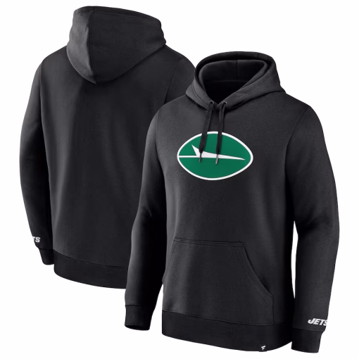 New York Jets Fanatics Legacy Fleece Pullover Hoodie – Black