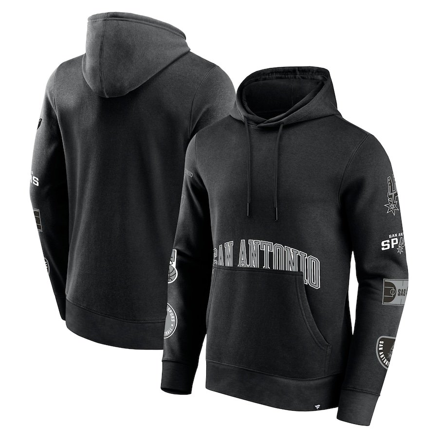 San Antonio Spurs Fanatics Home Court Pullover Hoodie – Black