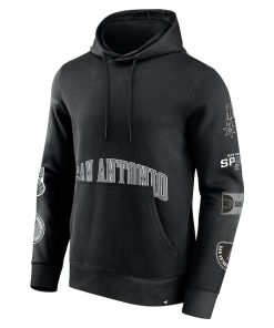 Alternative view of San Antonio Spurs Fanatics Home Court Pullover Hoodie – Black