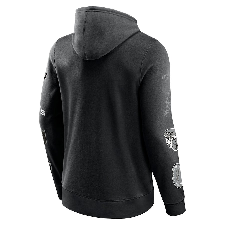San Antonio Spurs Fanatics Home Court Pullover Hoodie – Black - Image 3