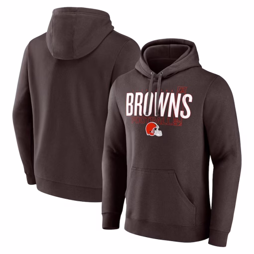 Cleveland Browns Fanatics Pylon Outline Pullover Hoodie – Brown