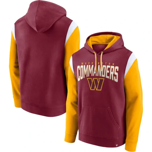 Washington Commanders Fanatics Trench Battle Pullover Hoodie – Burgundy