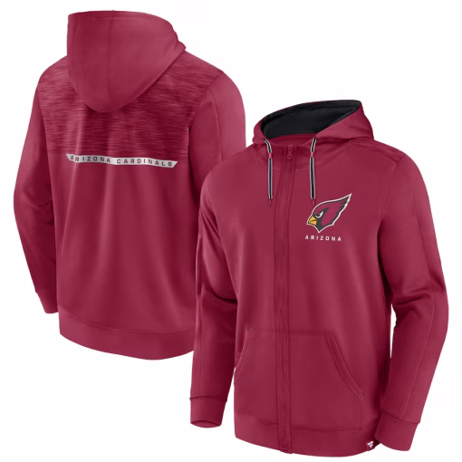 Arizona Cardinals Fanatics Defender Evo Full-Zip Hoodie – Cardinal