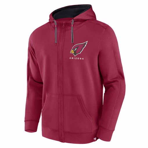 Arizona Cardinals Fanatics Defender Evo Full-Zip Hoodie – Cardinal - Image 2