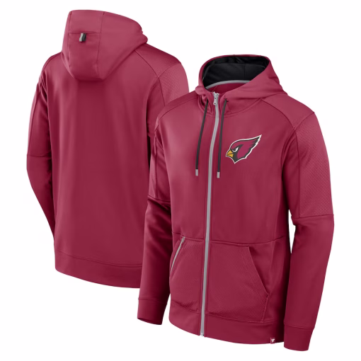 Arizona Cardinals Fanatics Defender Full-Zip Hoodie – Cardinal