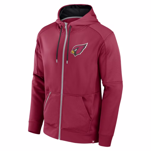 Arizona Cardinals Fanatics Defender Full-Zip Hoodie – Cardinal - Image 2