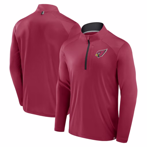 Arizona Cardinals Fanatics Defender Long Sleeve Quarter-Zip Jacket – Cardinal