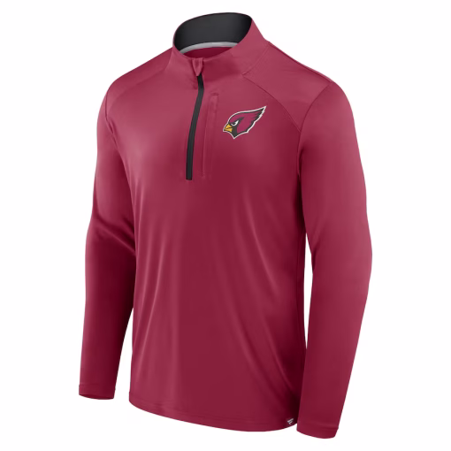 Arizona Cardinals Fanatics Defender Long Sleeve Quarter-Zip Jacket – Cardinal - Image 2