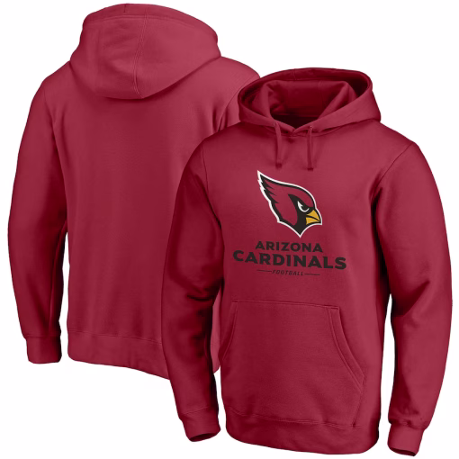Arizona Cardinals Fanatics Logo Team Lockup Fitted Pullover Hoodie – Cardinal