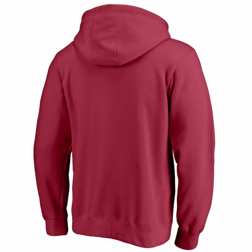 Arizona Cardinals Fanatics Logo Team Lockup Fitted Pullover Hoodie – Cardinal - Image 3