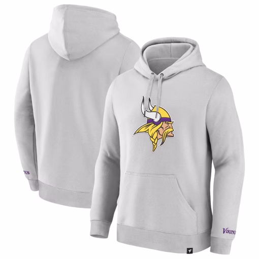 Minnesota Vikings Fanatics Legacy Fleece Pullover Hoodie – Gray