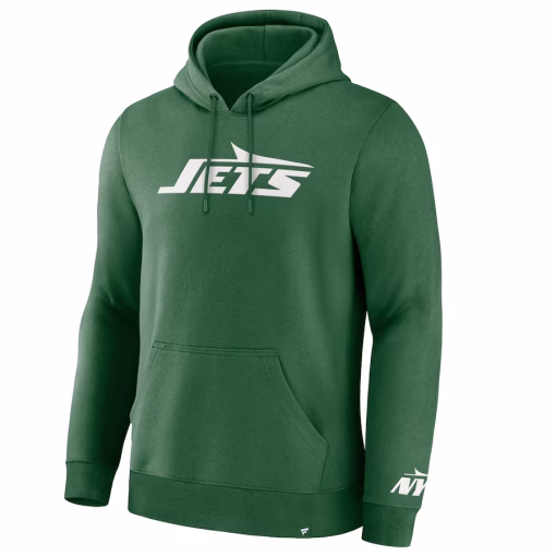 New York Jets Fanatics Legacy Fleece Pullover Hoodie – Green - Image 3