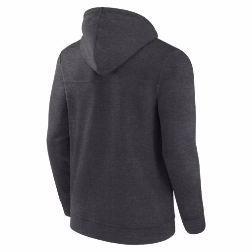 Carolina Panthers Fanatics Down and Distance Full-Zip Hoodie – Heather Charcoal - Image 3