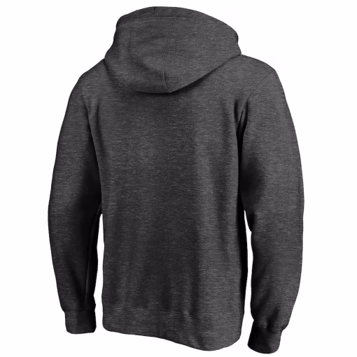 Los Angeles Rams Fanatics Logo Team Lockup Fitted Pullover Hoodie – Heather Charcoal - Image 3
