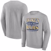 Los Angeles Rams Fanatics Chance Throwback Fleece Pullover Sweatshirt – Heather Gray
